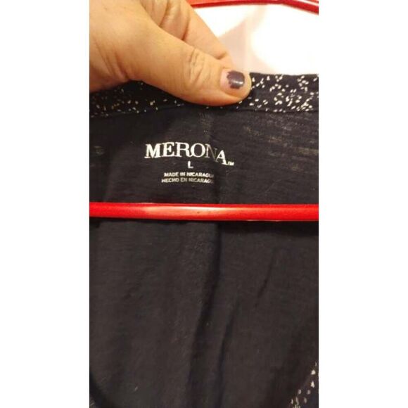 Merona Black speckle print tee - Picture 5 of 5